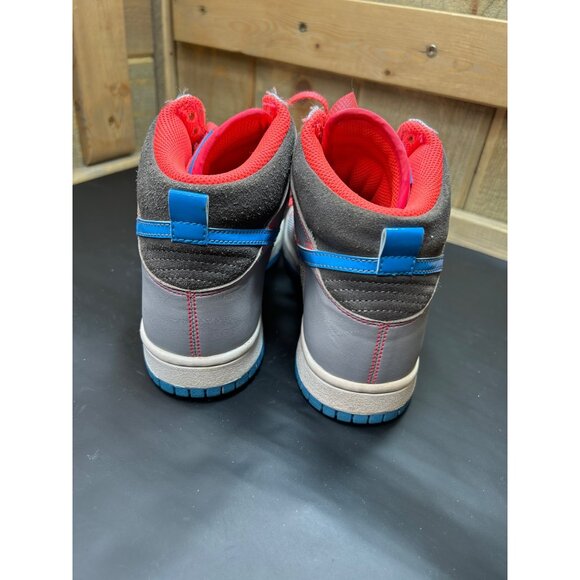 Nike Dunk High Premium Sneakers Size 6 Silver Gray Blue Pink Mesh & Leather Uppe - Picture 4 of 7